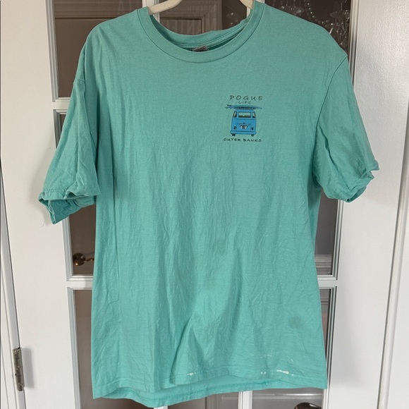 Comfort Colors Aqua T-Shirt with Van Graphic - Picture 2 of 5
